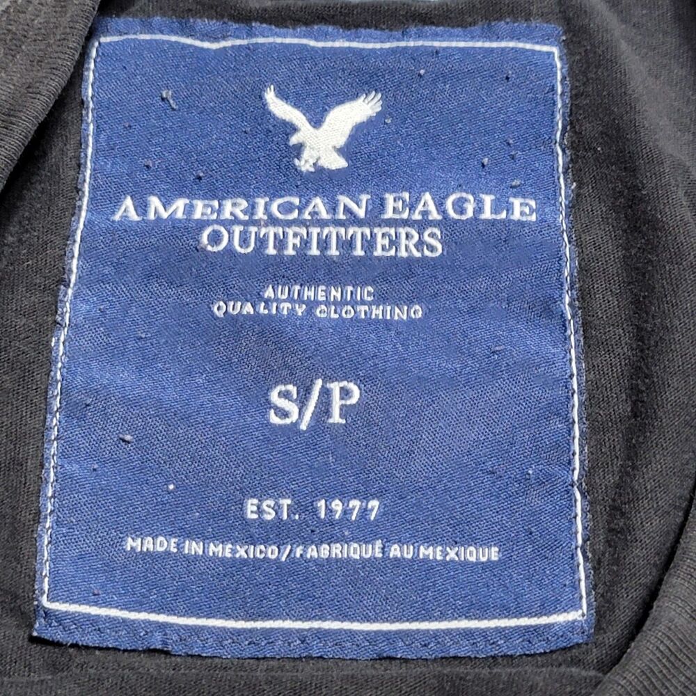 American Eagle Outfitters Graphic Eagle Tee SS Black - Size Small - Picture 4 of 5
